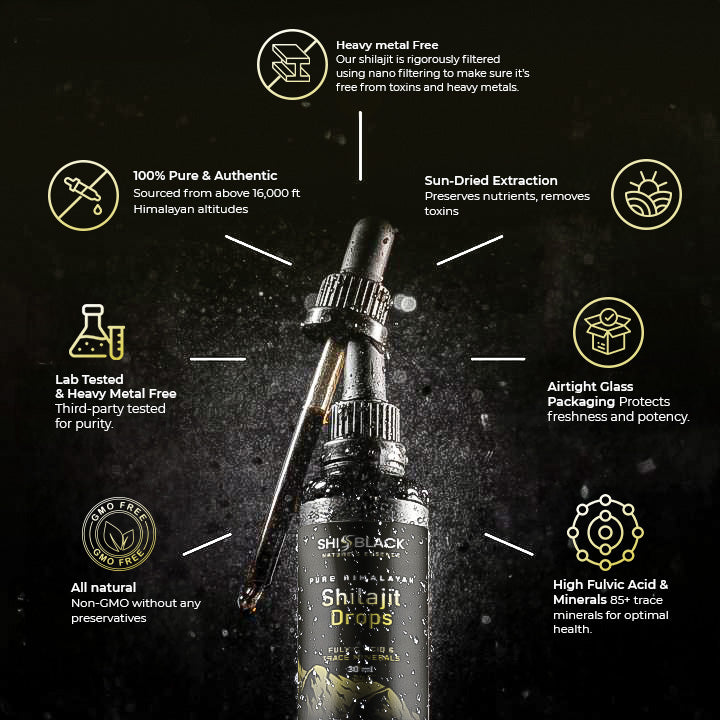 Himalayan Sundried Shilajit Drops 30mL